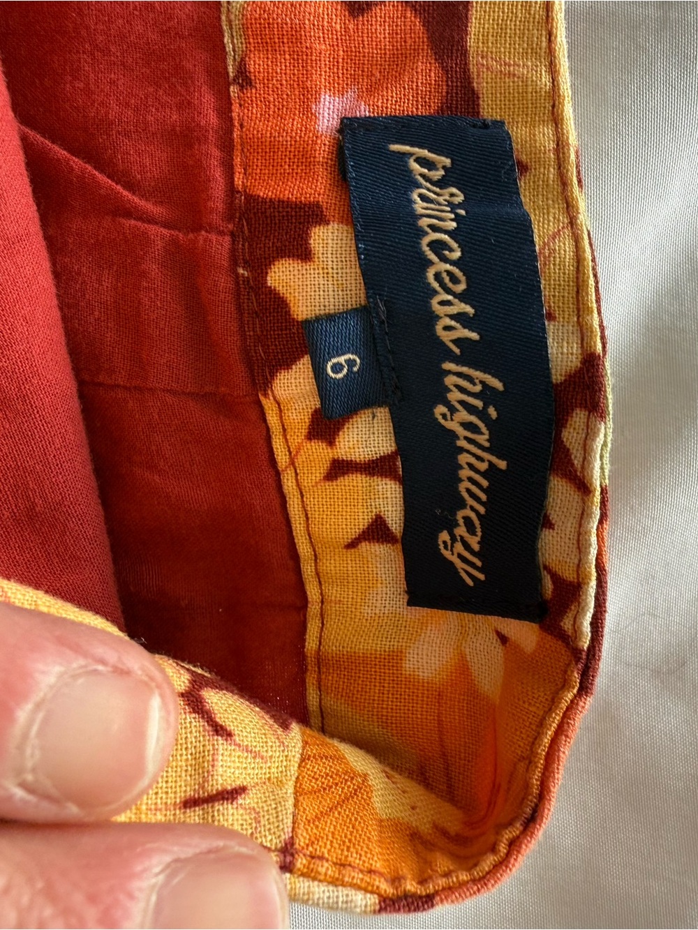 Princess Highway Floral Mini Skirt in Rust, Yellow and Pink - Picture 2 of 2